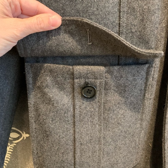 GUESS Men’s Medium Wool Military Coat - Picture 2 of 12